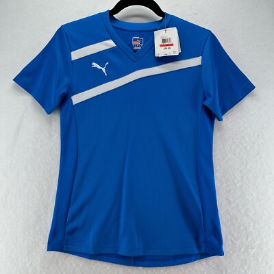 PUMA Top Womens Size XS Sport Lifestyle Esito Jersey Performance Training  Blue