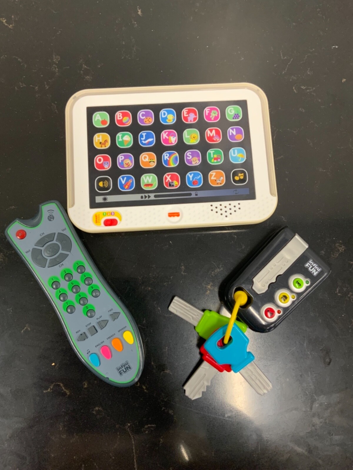 Fisher-Price Smart Stages Tablet, Kidz Delight Car Keys & Remote Control LOT