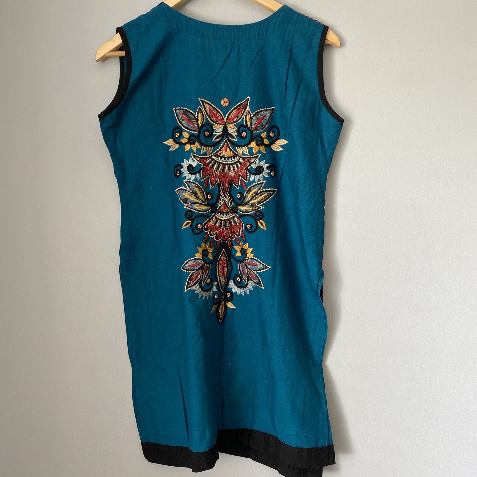 Sacred Threads Patchwork Artsy Tunic Shift Dress … - image 5