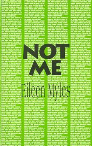 Eileen Myles Not Me (Tascabile)
