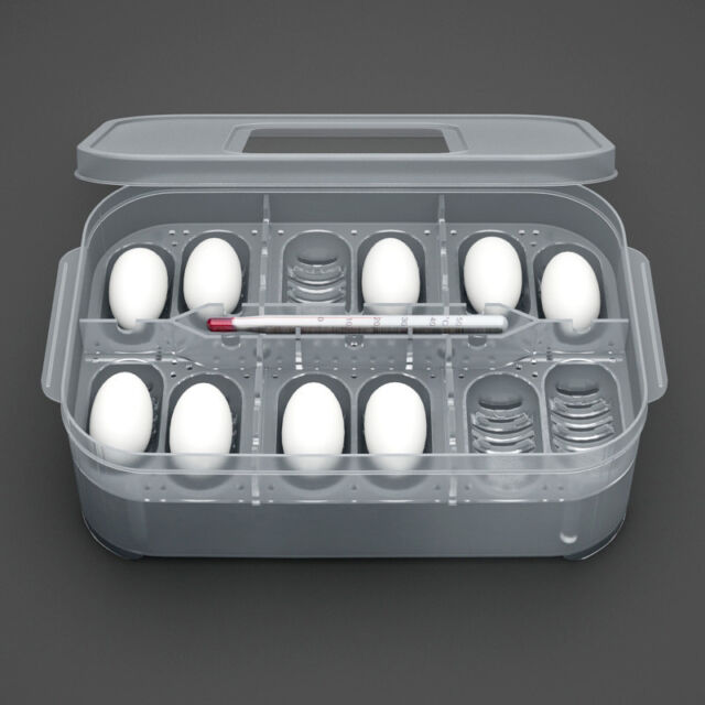 12 Reptile Egg Incubator Tray Thermometer Incubation for ...
