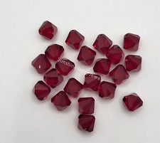 Swarovski Crystal Siam Bicone Beads; 6 Sizes: 3mm, 4mm, 5mm, 6mm, 8mm, 10mm