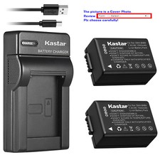 Kastar Battery Slim USB Charger for Panasonic Genuine DE-A84 DE-A83A DE-A83B