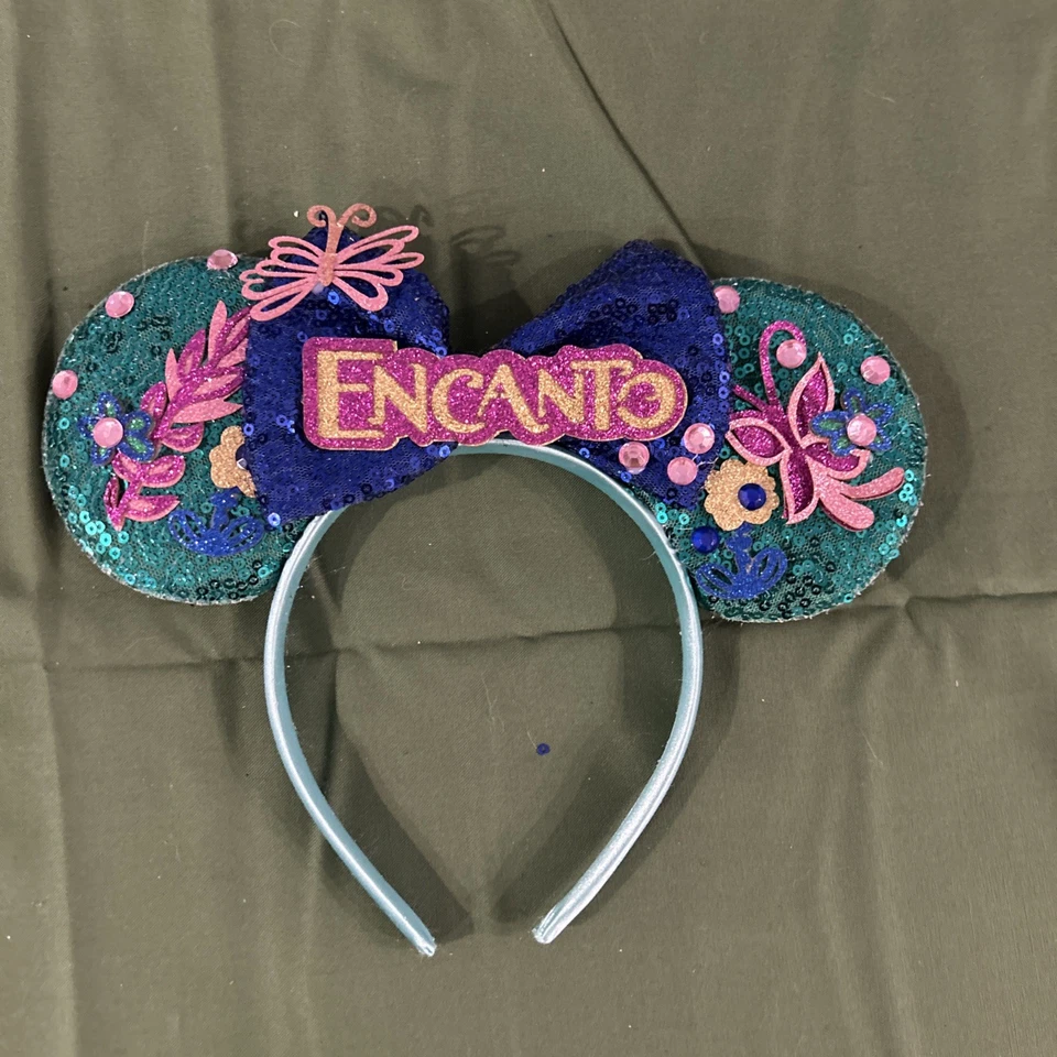 Orejas de Mickey Mouse del Parque Disney Estilos Encanto Arco G-VG Estado  Foto 3 de 4