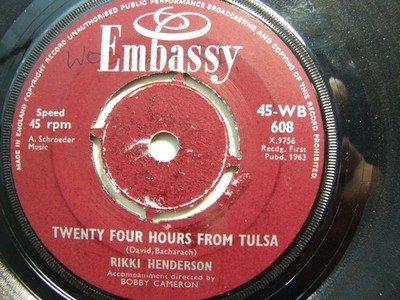 Rikki Henderson   Twenty Four Hours From Tulsa 1963 7  Embassy WB 608