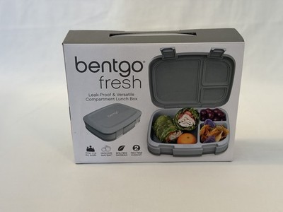 Bentgo Fresh Leakproof Versatile Compartments Gray Unisex Lunch Box New In Box 