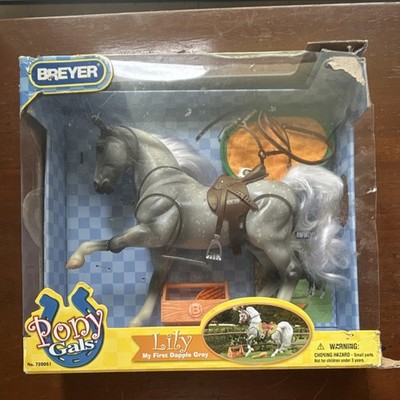 Breyer Pony Gals Lily Dappled Grey horse #720051 figure-DAMAGED READ DESC!