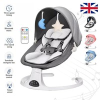 Bluetooth Electric Baby Swing Infant Music Cradle Bouncer Chair Rocker Remote UK