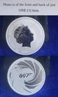 Tuvalu $1 Dollar 2020 James Bond 007 Series 1 Troy Oz 999 Fine Silver Round