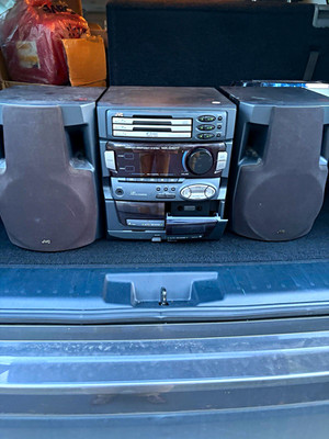 JVC MX-D401T Compact Component System 3-CD Changer Cassette Auto Reverse AM/FM