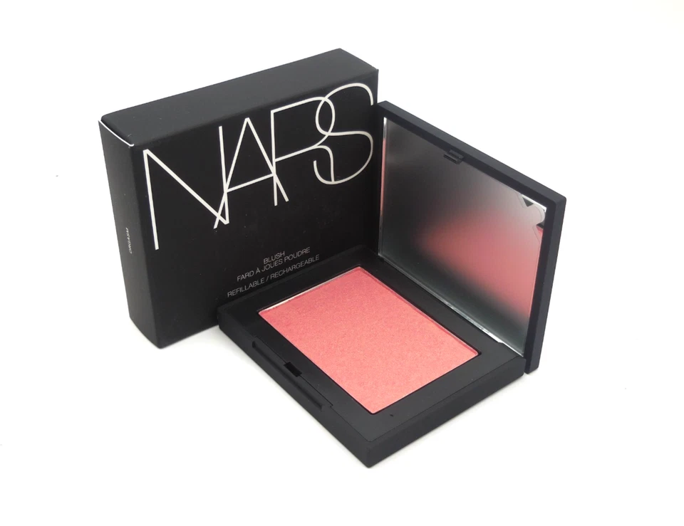 Nars Cosmetics Refillable Pressed Powder Blush in ORGASM (Peachy Pink) 0.17 Oz - Image 3 of 4
