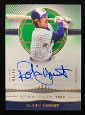 2021 Topps Definitive Robin Yount Defining Seasons Auto Green /10