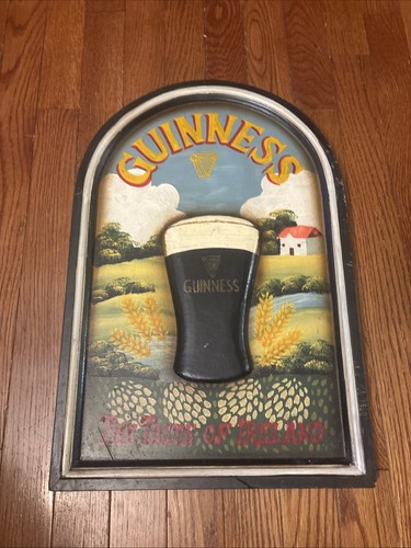 Guinness alter Stil Holzschild Taverne Pub Bar Taste Of Ireland Dublin