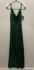 NEW! NWT Lulus Simply Dreamy Emerald Green Formal Gown Dress, Size Small