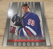 WAYNE GRETZKY 1997-98 DONRUSS STUDIO 8x10 PORTRAITS CARD NEW YORK RANGERS 