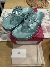 NEW TORY BURCH MILLER CLOUD Audrey Blue FLIP FLOP THONG SANDAL Sz 7