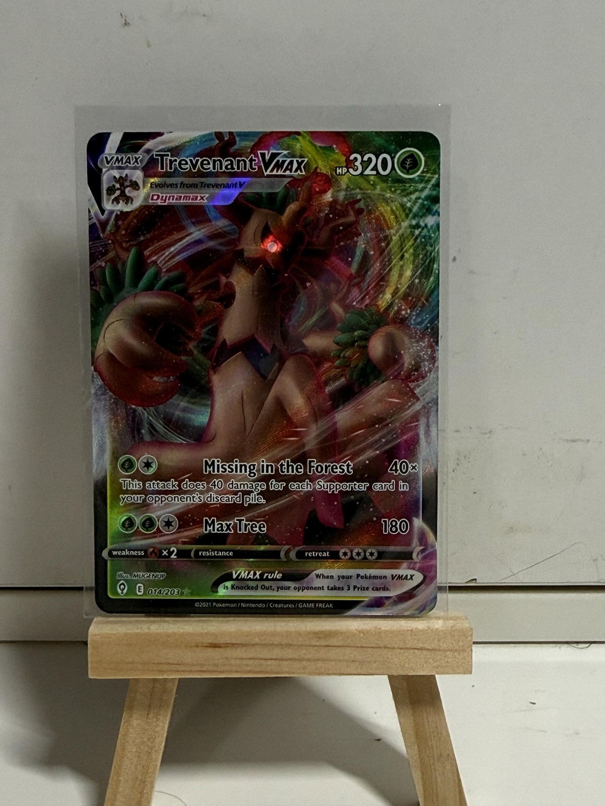 Trevenant VMAX Ultra Rare SWSH07: Evolving Skies 014/203 NM