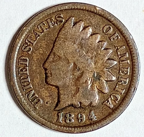 Indian Head Penny Lot of "1" VERY NICE 1894 GOOD OR BETTER°$ FREE SHIPPING $#950