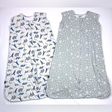 LOT OF HALO Sleepsack Dinosaur Print Woodland Creature Set of Sleepsacks 6-12M