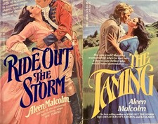 (2 pb) ALL by author ALEEN MALCOLM bodice ripper Historical romance