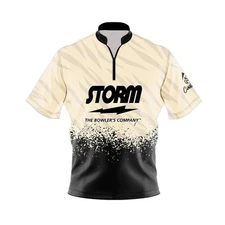 Storm Break Point Quick Ship CoolWick Sash Zip Bowling Jersey