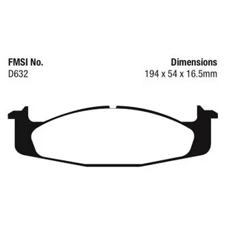 For Ford F-150 94-96 EBC Greenstuff 6000 Series Truck & SUV Front Brake Pads Foto 2 de 3