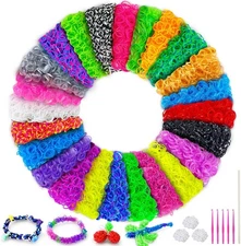 ROSHUKG 5100 Rubber Band Refill Kit, 24 Colours 24 5100 Pcs 
