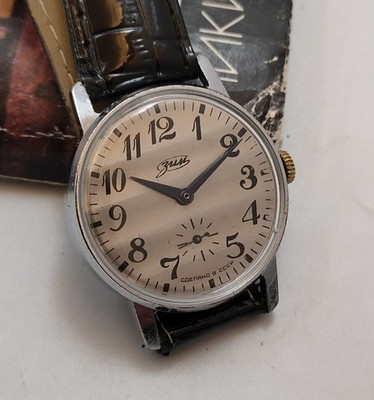 POBEDA 2602 Soviet Vintage Mechanical Wristwatch Zim USSR Serviced Watch