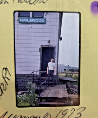 1973 ORIGINAL Dia - RI/PRR ENGLEWOOD Interlocking Tower Chicago 2nd Trick