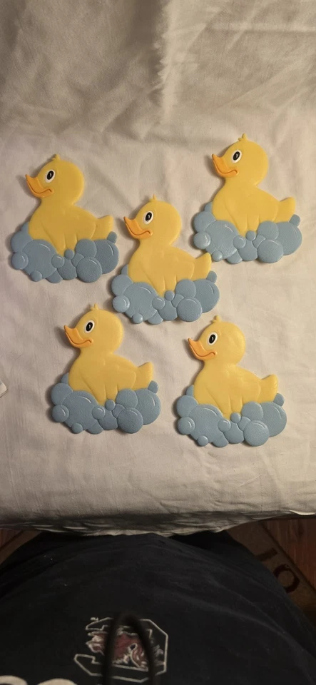 Rubber Duckie Bathtub/shower Clings Set Of 5 - Image 2 of 4