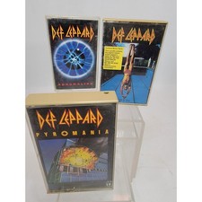 Def Leppard Cassettes Lot of 3  Adrenalize, High N Dry,  Pyromania