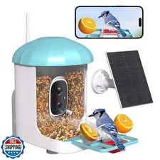 Loatos Bird Feeder with Camera, Smart Bird Feeder with Camera 1 Y