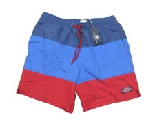 Vineyard Vines Men's Moonshine Blue Pieced Colorblock Chappy Swim Trunks