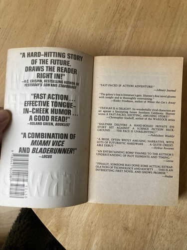 1990, "Tek War" by William Shatner Paperback Science fiction - Picture 7 of 13