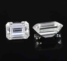 7x5 MM Emerald Cut Moissanite Gemstone, D Color VVSI Moissanite Loose Gemstone