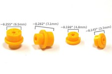 4 BTO New Made Aurora T-Jet Thunderjet HO Slot Car LARGE STANDARD Wheels YELLOW