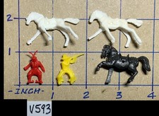 Vintage 1960's WESTERN RIDING AMERICAN INDIAN SHOOTING COWBOY Horse 593