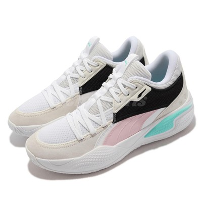 Puma Court Rider Summer Days Pink Lady White Men Basketball Shoes