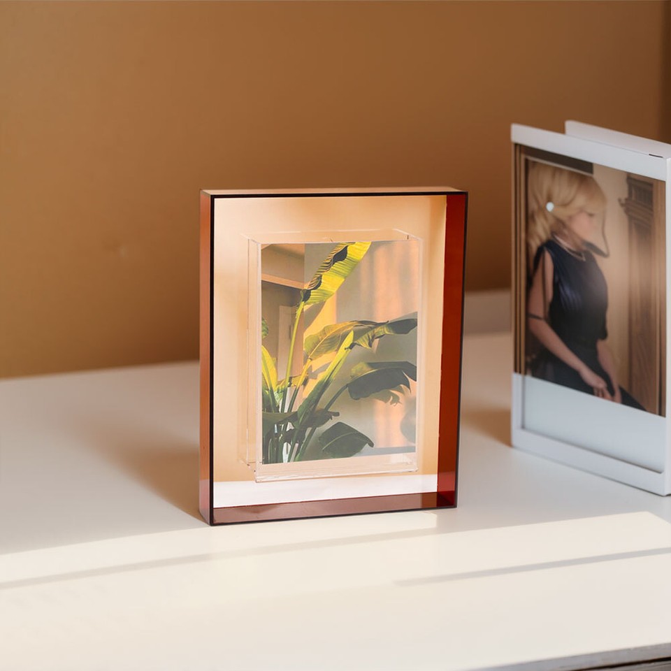 5 Inch Transparent Photo Frame Decorative Floating Picture Frame for
