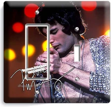 FREDDIE MERCURY QUEEN ROCK BAND SINGER LIGHT SWITCH WALL PLATE OUTLET ROOM DECOR