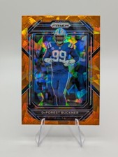 DeForest Buckner 2022 Panini Prizm Orange Cracked Ice Fanatics RC #126 Colts