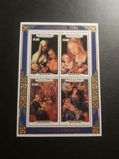 TIMBRE ÎLES DE COOKS AITUTAKI A.DURER CHRISTMAS BLOC N°66 NEUF ** LUXE MNH 1986