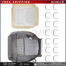 Driver Bottom Foam Cushion & Seat Cover For 2004 2005 2006-2008 Ford F-150 Gray