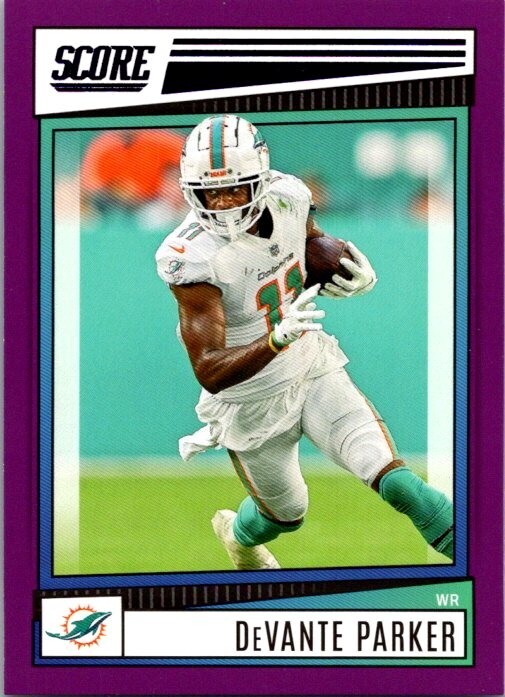 2022 SCORE PURPLE PARALLEL - VETERANS, ROOKIES, INSERTS - U PICK FROM LIST