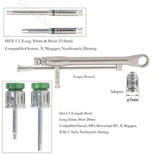 Dental Hex1.2 Driver Screwdriver Adapter Manual Torque Wrench for Osstem 3I