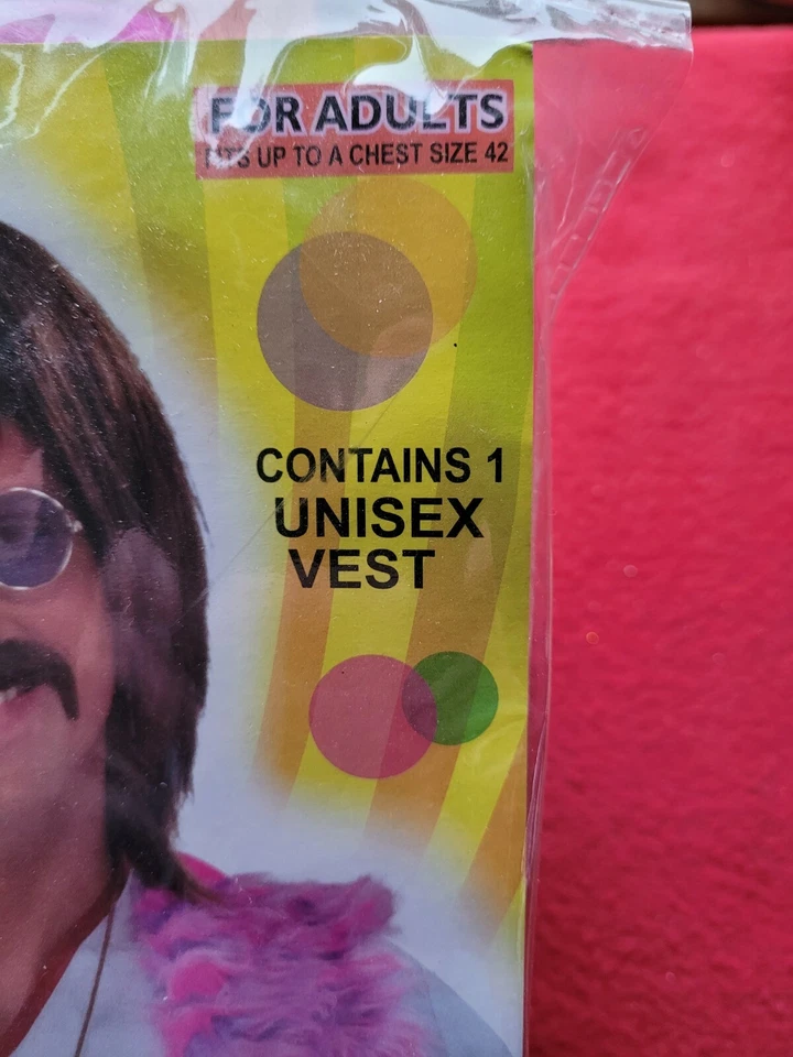 Colete fantasia de Halloween rosa Groovy - Imagem 2 de 3