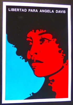 アート・デザイン・音楽 Carteles Cubanos de Cine Volumen II ANGELA DAVIS - Cuban Silkscreen by FELIX BELTRAN Salutes Iconic