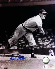 Bob Feller Autographed 8x10 Photo Cleveland Indians MCS Hologram COA DECEASED