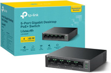Tp-Link LS105GP 5 Port Gigabit Poe Switch, 4X Gigabit Poe+ Ports, 802.3Af/At 30W