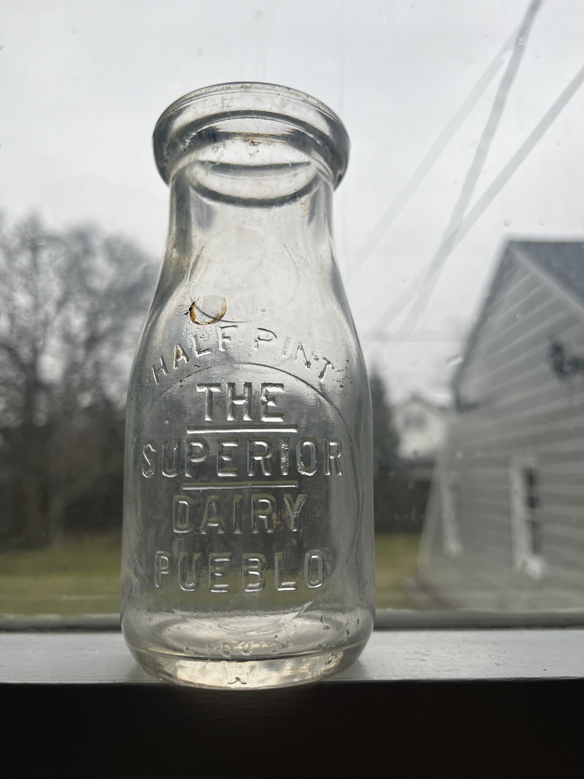 Vintage The Superior Dairy Pueblo Colorado Half Pint Milk Bottle eBay